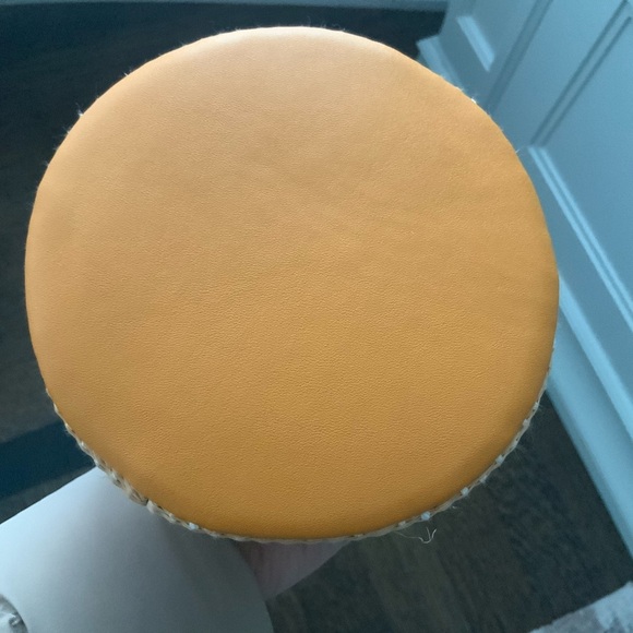 AREZZO GIORNO Brazil Drawstring Raffia Crossbody Bucket Purse Leather BRAND NEW - Picture 12 of 16